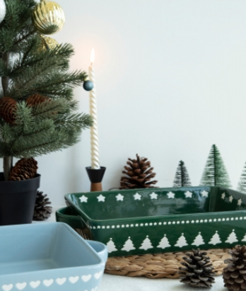 Christmas Tree Star Ceramic Baking Dishes